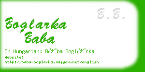 boglarka baba business card